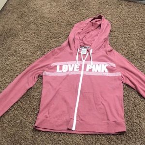 Pink zip up jacket